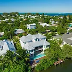 Tern Key - New Luxury Canal Front Home With Pool Spa Dock Close To Bean Point Pine Ave