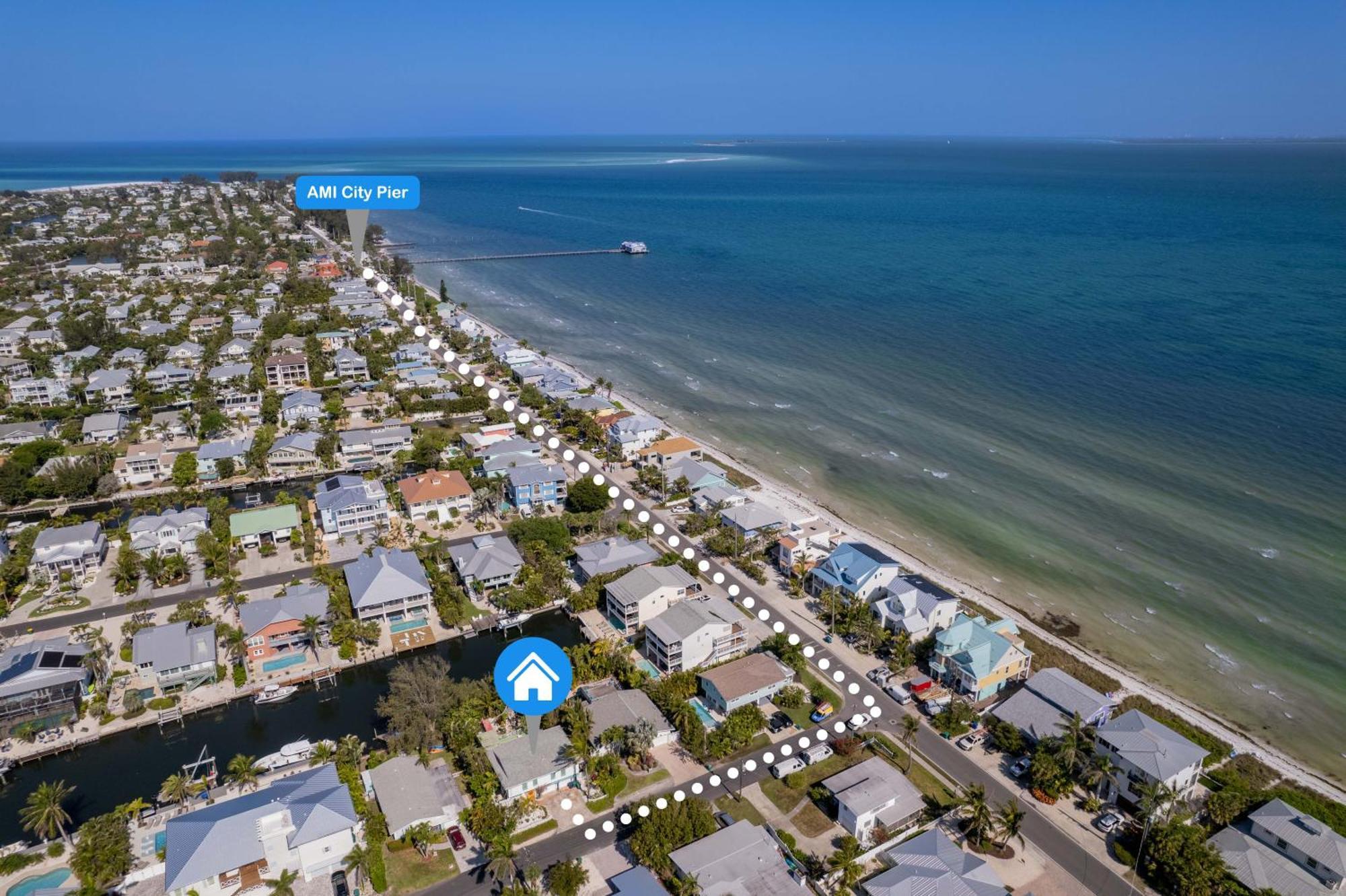 Canal Front With Dock On Anna Maria